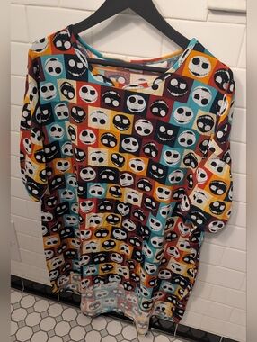 LuLaRoe Irma Disney Nightmare Before Christmas Jack Skellington 🎃 Tunic XL